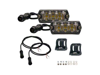 Nacho Offroad Technology NANO White LED Lights; Scene Beam; 2-Pack (Universal; Some Adaptation May Be Required)