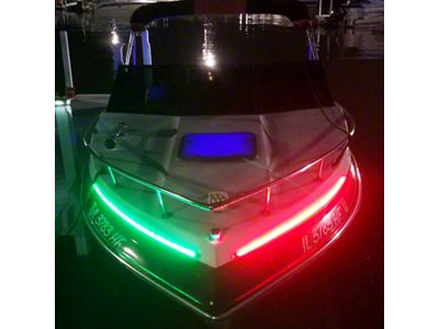 Race Sport Lighting Marine Vessel 24in LED Strip Starboard and Port sidelight Nav kit 2FT - MSL2FTSL
