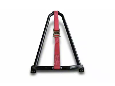 N-Fab Bed Mounted Tire Carrier Universal - Gloss Black - BM1TCRD
