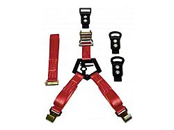 N-Fab Bed Mounted Rapid Tire Strap; Red