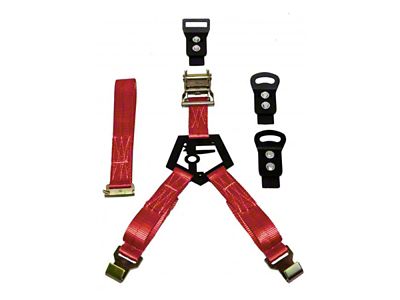 N-Fab Bed Mounted Rapid Tire Strap Universal - Gloss Black - BM1TSRD