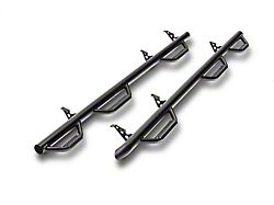 N-Fab Wheel 2 Wheel Bed Access Nerf Side Step Bars; Textured Black (97-01 Dodge Ram 1500/2500/3500 Quad Cab 6.4ft)