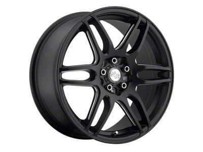 Niche NR6 Matte Black Milled Wheel; 18x8; 40mm Offset; 4x100/4x114.3mm Bolt Pattern; 66.06mm Hub Bore