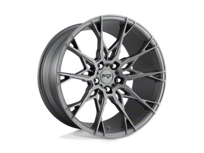 Niche Staccato Matte Anthracite Wheel; 20x10; 40mm Offset; 5x114.3mm Bolt Pattern; 72.56mm Hub Bore