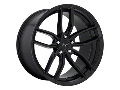 Niche Vosso Matte Black Wheel; 19x8.5; 40mm Offset; 5x108mm Bolt Pattern; 72.56mm Hub Bore