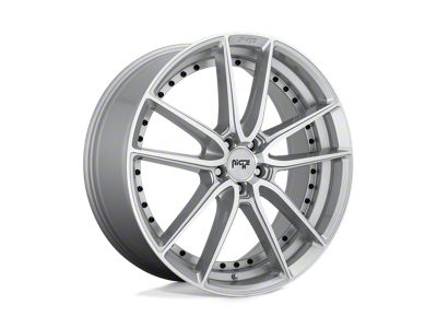 Niche DFS Gloss Silver Machined Wheel; 22x9; 38mm Offset; 5x114.3mm Bolt Pattern; 72.56mm Hub Bore
