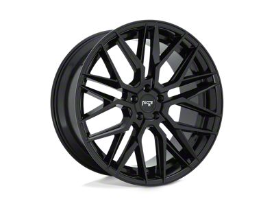 Niche Gamma Gloss Black Wheel; 22x10.5; 35mm Offset; 5x127mm Bolt Pattern; 71.50mm Hub Bore