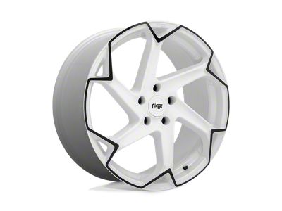 Niche Flash Gloss White with Black Wheel; 20x10.5; 40mm Offset