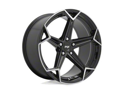 Niche Arrow Gloss Black with Brushed Face Wheel; 20x9; 18mm Offset
