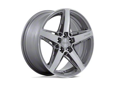 Niche Teramo Anthracite Brushed Face Tint Clear Wheel; 18x8; 42mm Offset