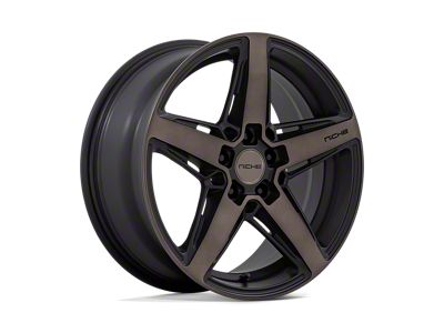 Niche Teramo Matte Black with Double Dark Tint Face Wheel; 18x9; 42mm Offset