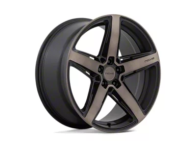 Niche Teramo Matte Black with Double Dark Tint Face Wheel; 20x9.5; 35mm Offset