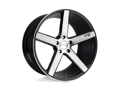 Niche Milan Gloss Black Brushed 4-Wheel Kit; 19x8.5; 35mm Offset