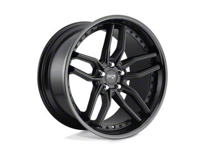 Niche Methos Gloss Black with Matte Black 4-Wheel Kit; 19x8.5; 35mm Offset