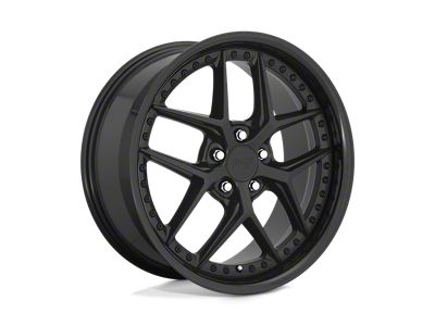 Niche Vice Gloss Black with Matte Black 4-Wheel Kit; 19x8.5; 35mm Offset