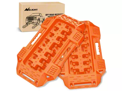 Nilight Mini Off-Road Recovery Traction Board Kit; Orange