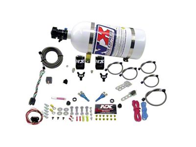 Nitrous Express 03-18 Nissan 350Z/370Z Dual Nozzle 35-150HP w/10lb Bottle - 20716-10