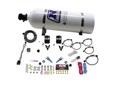 Nitrous Express 08-10 Dodge Viper EFI Dual Nozzle 100-300HP w/15lb - 20325-15