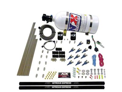 Nitrous Express 10 Cyl Piranha Nozzle Direct Port Nitrous Kit - 81000EFI-10