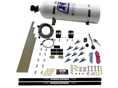 Nitrous Express 10 Cyl Piranha Nozzle Direct Port Nitrous Kit - 81000EFI-15