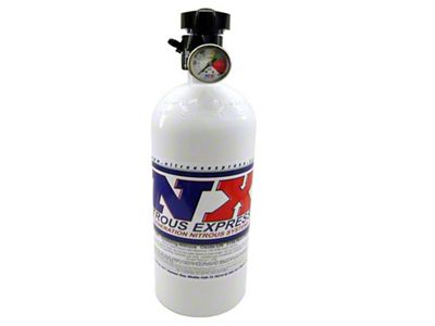 Nitrous Express 10lb Bottle w/Lightning 500 Valve 6.89 Dia x - 11101