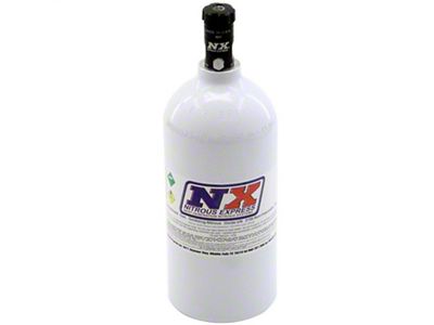 Nitrous Express 2.5lb Bottle w/Motorcycle Valve 4.38 Dia x 12.37