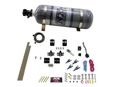 Nitrous Express 4 Cyl Gas 100-250HP Nitrous Kit w/Composite Bottle - 80004-12