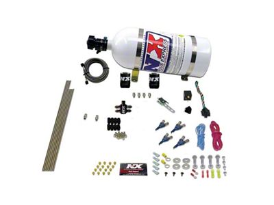 Nitrous Express 4 Cyl Gas Nitrous Kit 100-250HP w/10lb Bottle - 80004-10