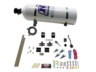 Nitrous Express 4 Cyl Gasoline EFI Nitrous Kit 50-250HP w/15lb - 80004EFI-15