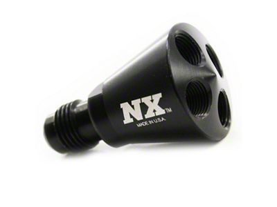 Nitrous Express 4 Port Showerhead Distribution Block w/6AN Inlet - 15019B