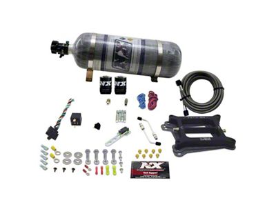 Nitrous Express 4150 4-BBL/Alcohol Nitrous Kit 100-500HP w/Composite Bottle - 50045-12