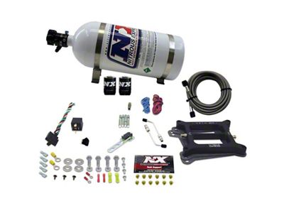 Nitrous Express 4150 4-BBL/Alcohol Nitrous Kit 50-300HP w/10lb Bottle - 30045-10