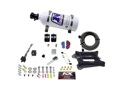 Nitrous Express 4150 4-BBL/Gasoline Nitrous Kit 100-500HP w/5lb Bottle - 50040-05