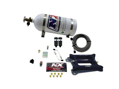 Nitrous Express 4150 Hitman 4-BBL Nitrous Kit 100-200HP w/10lb Bottle - 40040-10