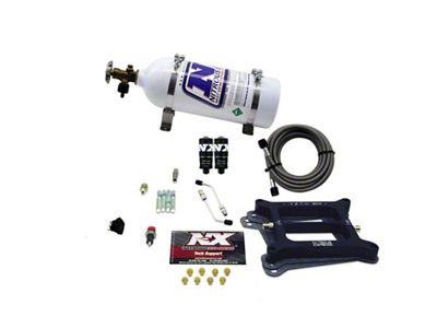 Nitrous Express 4150 Hitman 4-BBL Nitrous Kit 100-200HP w/5lb Bottle - 40040-05