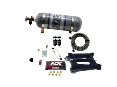 Nitrous Express 4150 Hitman 4-BBL Nitrous Kit 100-200HP w/Composite Bottle - 40040-12
