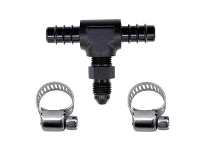 Nitrous Express 5/16 Fuel T 5/16 Hose Barb to 4AN - 15235