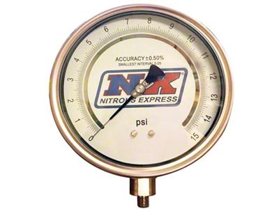 Nitrous Express 6 Certified Pressure Gauge Only Gauge From P/N - 15530