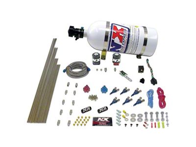 Nitrous Express 6 Cyl Alcohol Nitrous Kit 150-375HP w/15lb Bottle - 80065-15