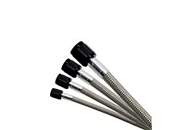 Nitrous Express 6AN 18in Stainless Steel Braided Hose - Black
