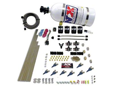 Nitrous Express 8 Cyl Alcohol Nitrous Kit 250-550HP w/10lb Bottle - 80005-10