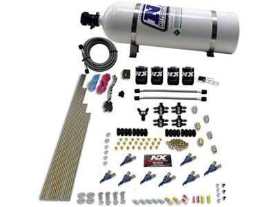 Nitrous Express 8 Cyl Alcohol Nitrous Kit 250-550HP w/15lb Bottle - 80005-15
