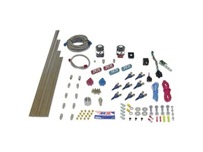 Nitrous Express 8 Cyl Gas Nitrous Kit 200-500HP w/10lb Bottle - 80000-10