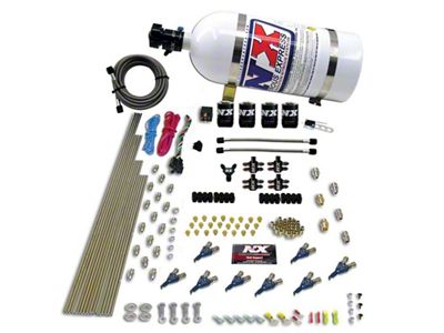 Nitrous Express 8 Cyl Piranha Direct Port 4 Solenoids Nitrous - 80001-10