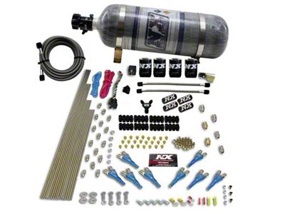 Nitrous Express 8 Cyl Shark Direct Port 4 Solenoids Nitrous - 90006-12
