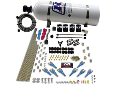 Nitrous Express 8 Cyl Shark Direct Port 4 Solenoids Nitrous - 90006-15