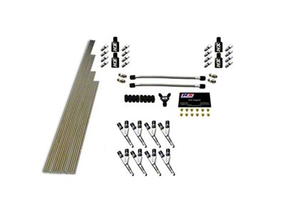 Nitrous Express 8 Cyl SSV/Std Plumbing Kit w/o Solenoids w/300HP - 13390