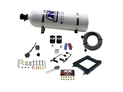 Nitrous Express Dominator Gemini Pro-Power Nitrous Kit 100-500HP w/15lb Bottle - 60570-15