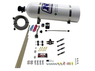Nitrous Express Dry Direct Port Nitrous Kit 4 Cyl w/15lb - 93046-15