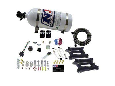 Nitrous Express Dual 4150/Alcohol Nitrous Kit 100-500HP w/10lb Bottle - 50245-10